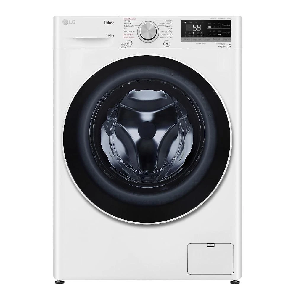 Lava e Seca LG 14kg Inteligência Artificial AIDD Branca VC4