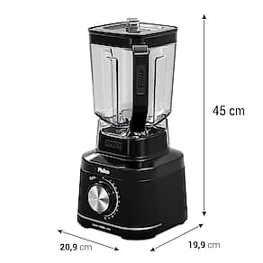 Liquidificador Philco PLQ15A Preto 1500W com 12 Velocidades 110V