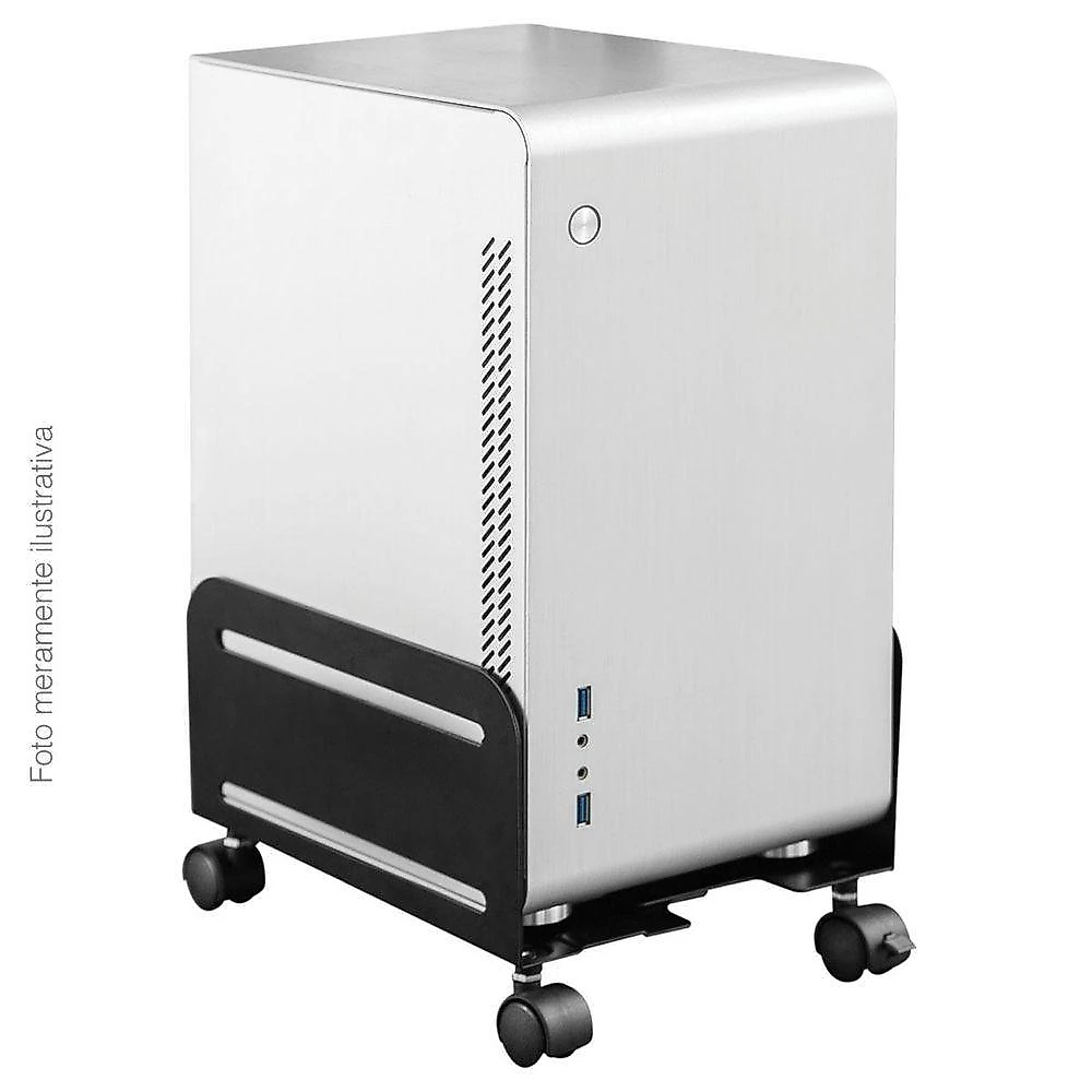 Suporte Para Cpu Ajustável Com Rodízio - Modelo Plmsc02
