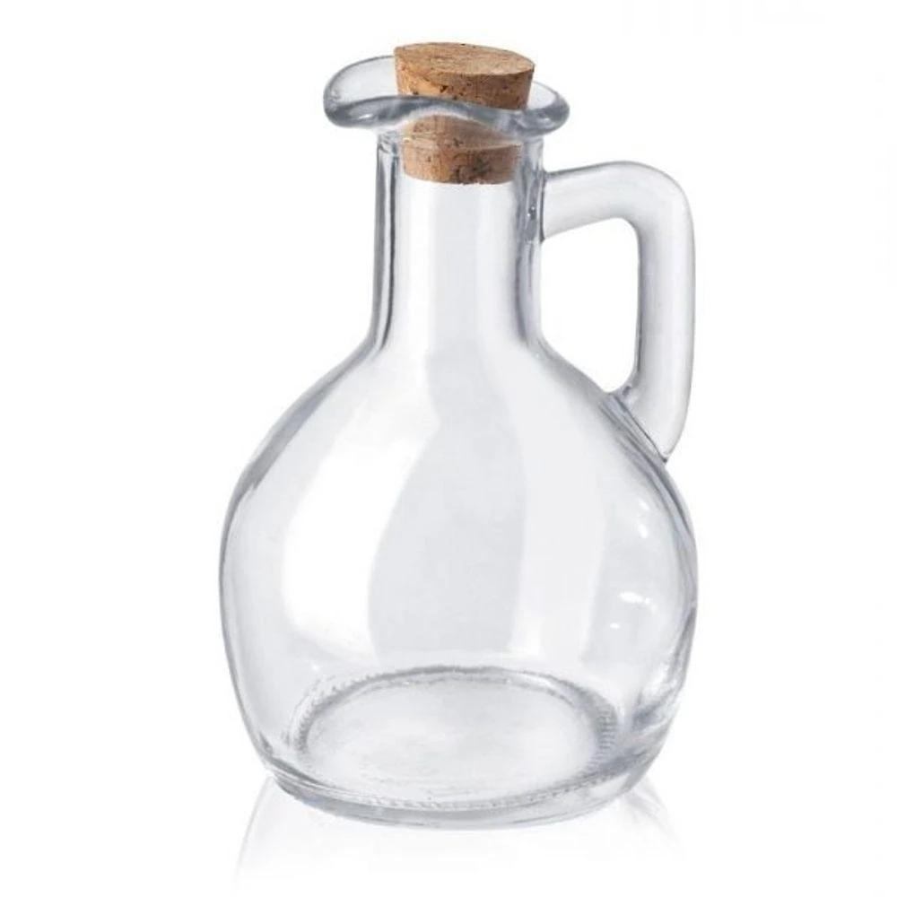 Galheteiro De Azeite Vinagre Molhos Vidro C-tampa Cortiça 180ml