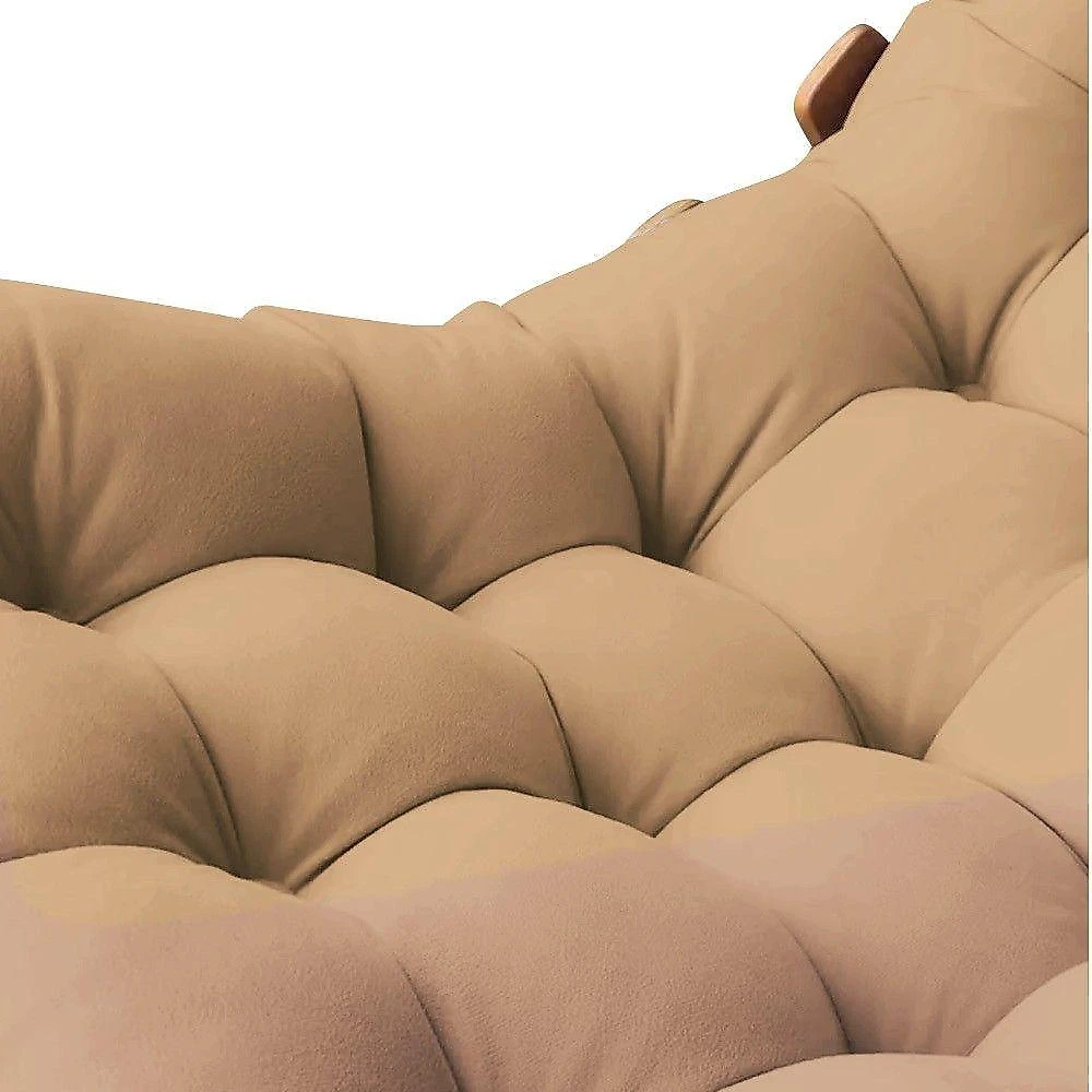 Poltrona Costela Suede Caramelo Sisal D'rossi