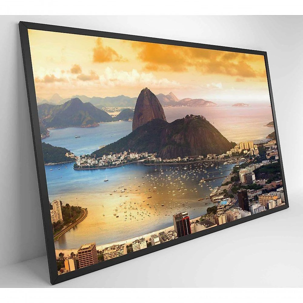 Quadro Pão De Açúcar Rio De Janeiro Medidas 90x60 Cm Impressão Vidro Acrílico