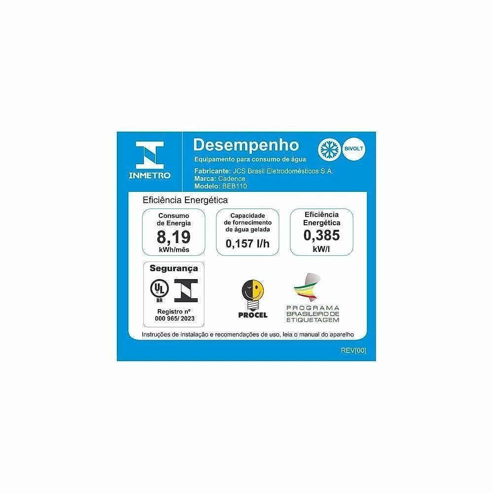 Bebedouro aguo cadence natural/gelada branco bivolt beb110-biv