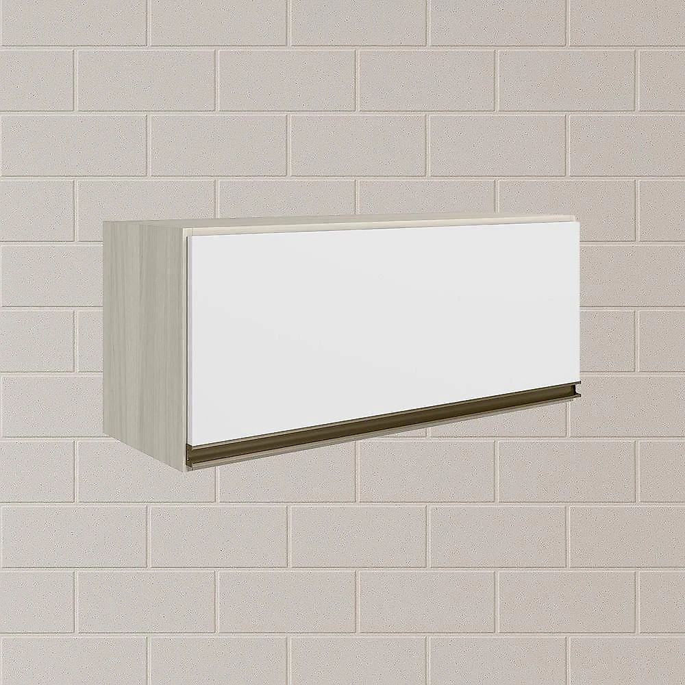 Armario Aereo Basc Mdf 80 Cm Kali 16341 Bianco Toq Branco Uv Nicioli Bianco Toq Branco Uv