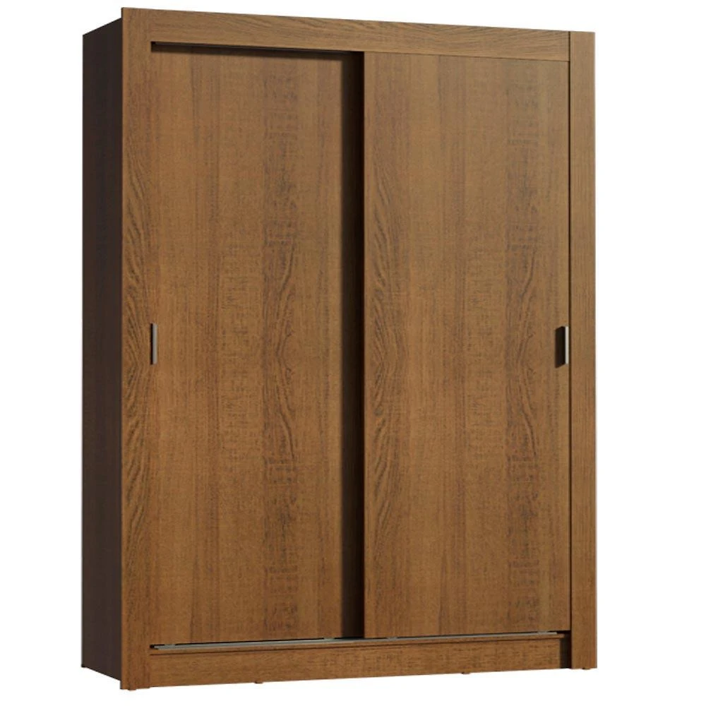 Guarda-roupa solteiro madesa dallas 2 portas de correr 2 gavetas - rustic