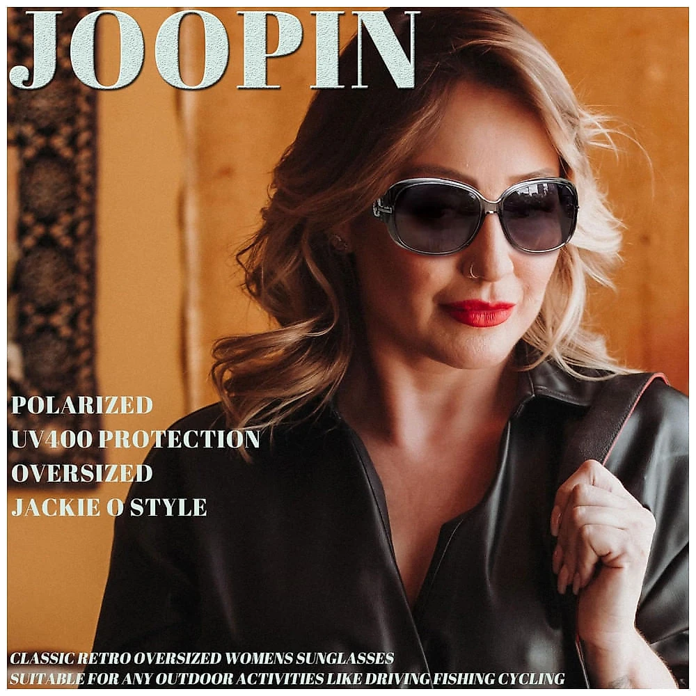 Óculos de Sol Feminino com Proteção UV, Joopin A20, Cinza, Azul e Rosa Gradiente