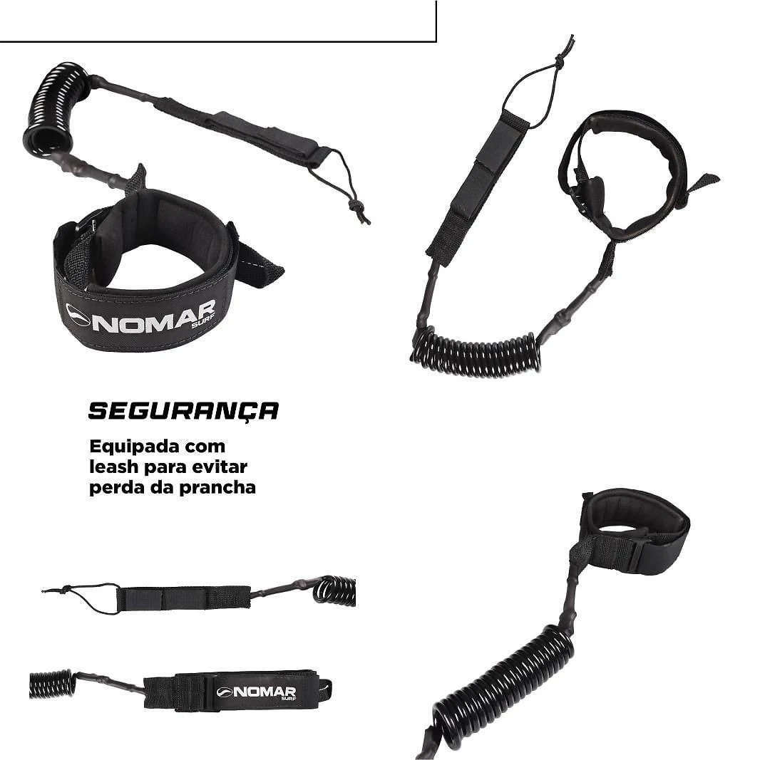 Miniatura Prancha Bodyboard Semi-Pro 41 Nomar Surf Azul Com Leash