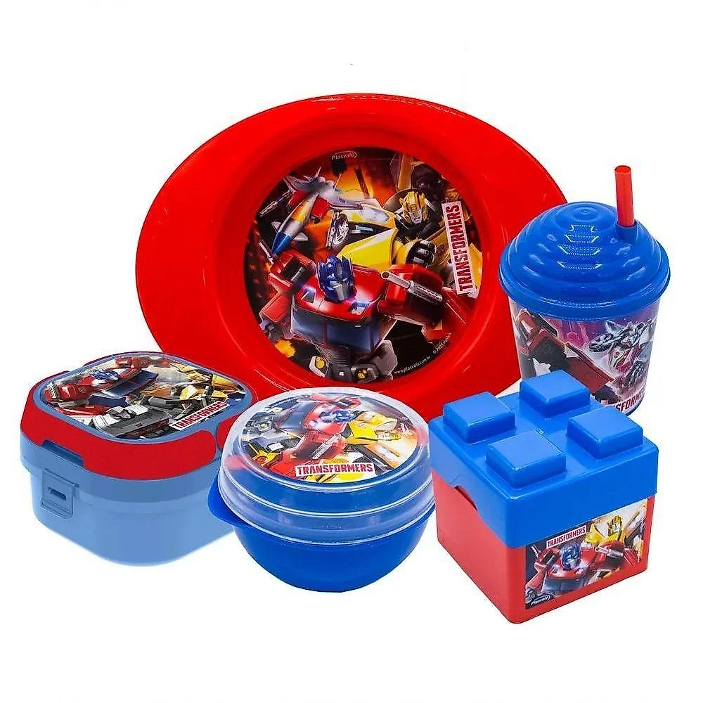 Kit Hora Da Brincadeira Transformers 5 Itens