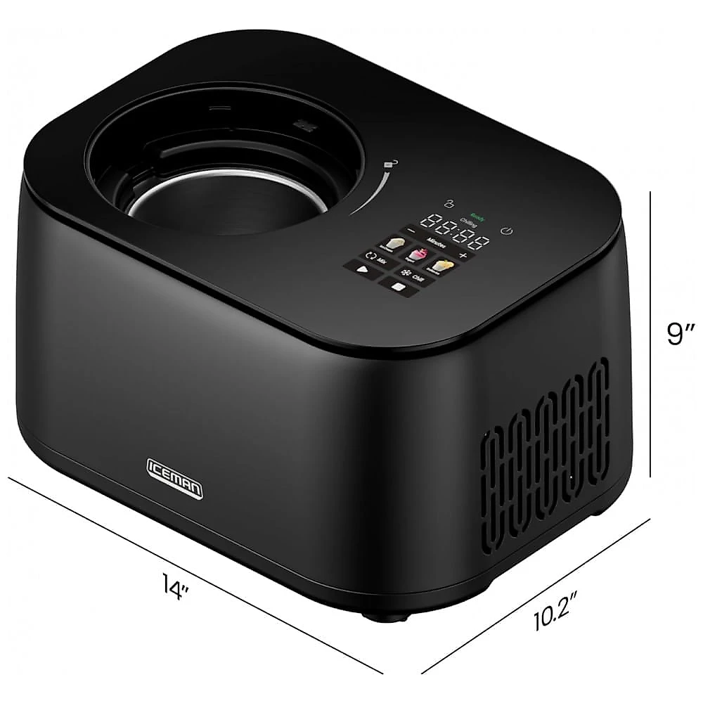 Sorveteira Elétrica Chefman Iceman Sem Pré-Congelamento com Compressor Embutido 120V