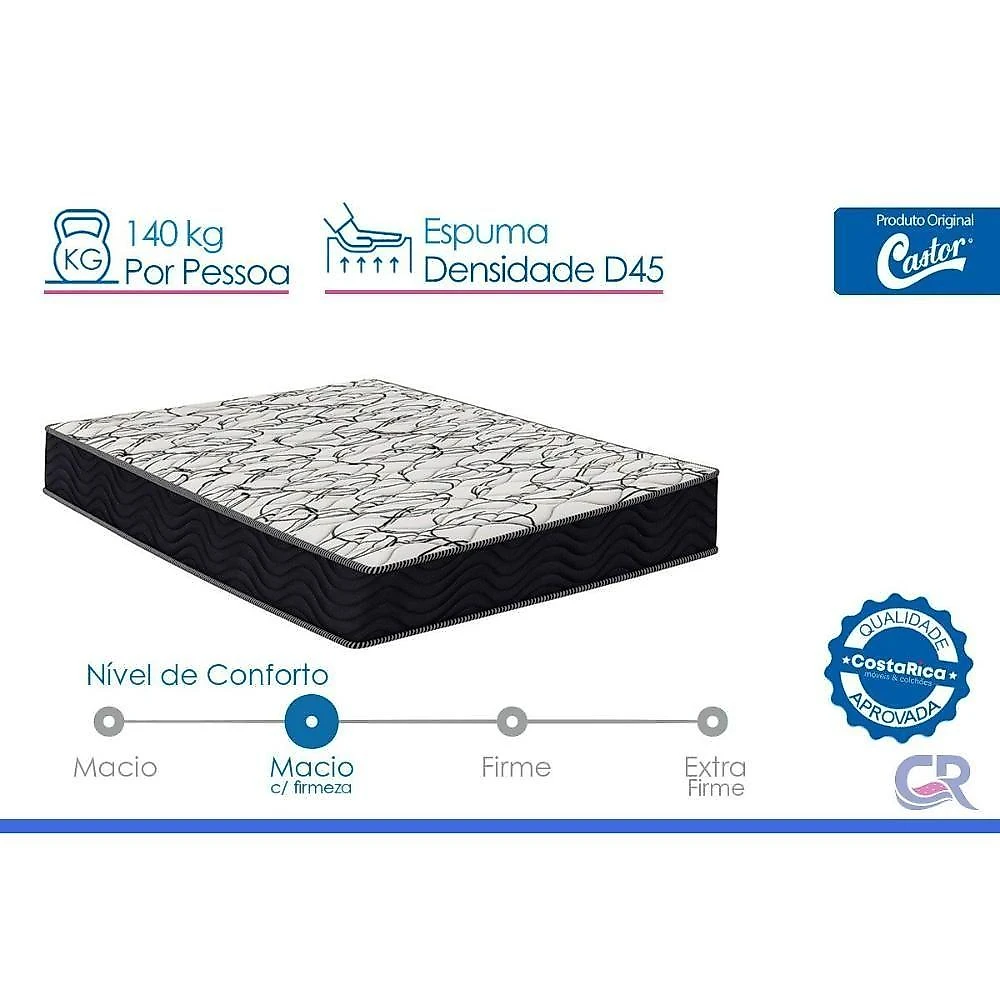 Cama Box com Colchão Solteiro Ortopédico D45 Airtech150 Anatômico EPS Suede Cinza Ortobom webcontinental-7896988634183