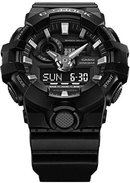 Miniatura Relógio Casio G-Shock GA-700-1BDR Preto Masculino