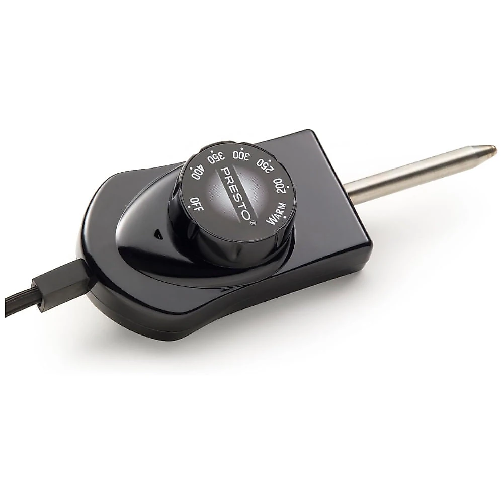 Grelhador Elétrico com Superfície Antiaderente de Cerâmica e Controle de Temperatura, 110V 1200W, Presto 07072, Preta