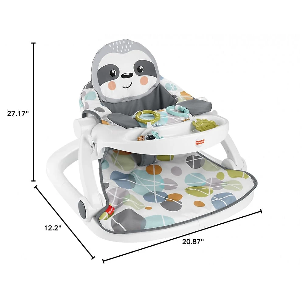 Cadeirinha de Apoio Fisher-Price Sit-Me-Up Preguicinha Multicolorida Portátil até 11 kg