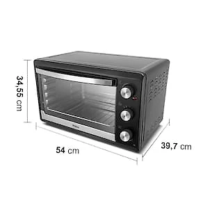 Forno Elétrico Philco PFE44P 44L com Botão Timer de 60 minutos e Dupla resistência – Preto 110V