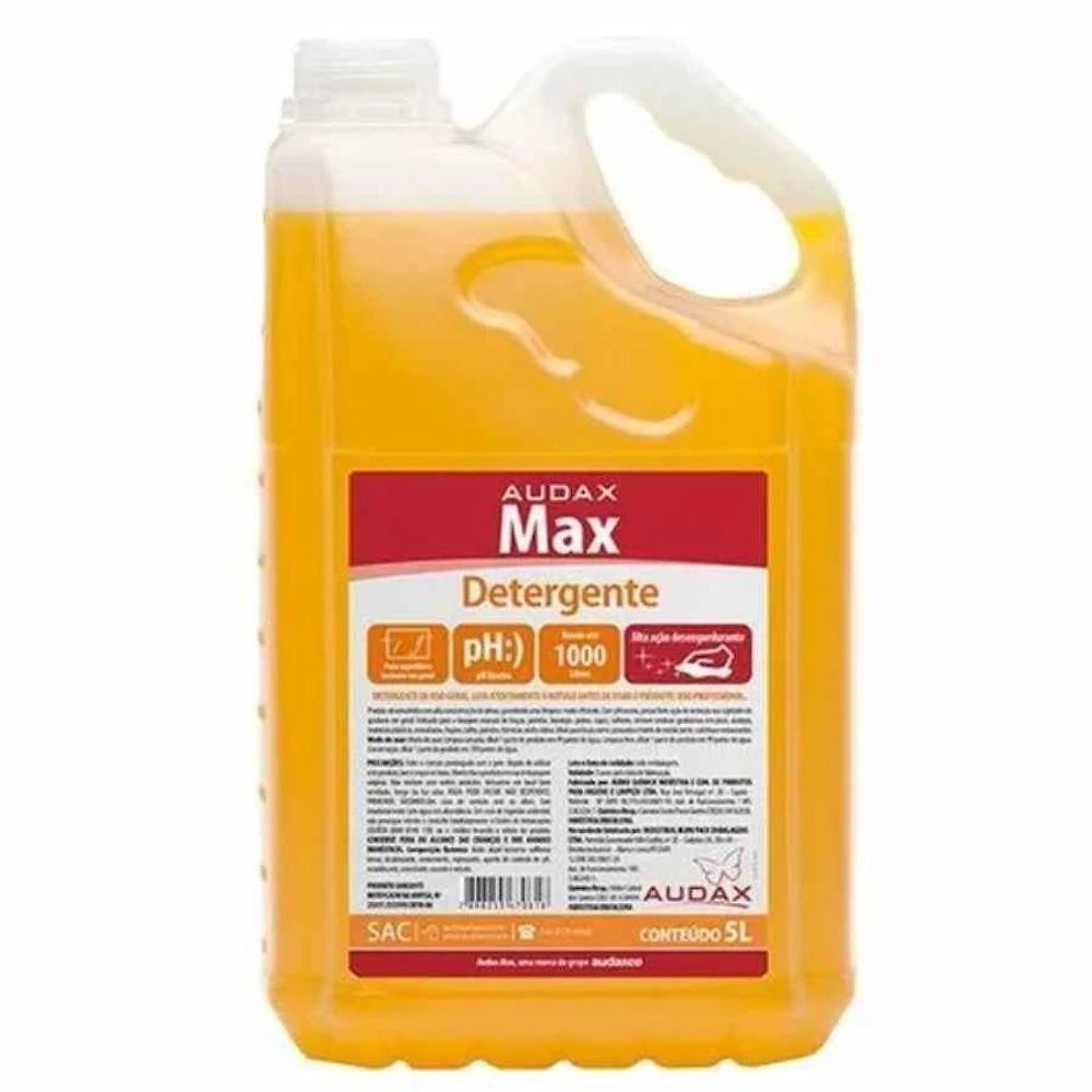 Miniatura Detergente Concentrado Max 5 Litros Audax