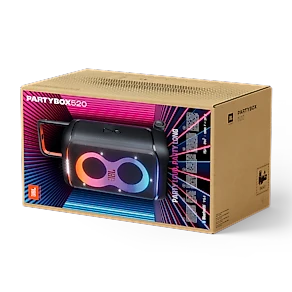 Caixa de Som JBL PartyBox 520 400W Bluetooth Bateria 15h Luzes RGB