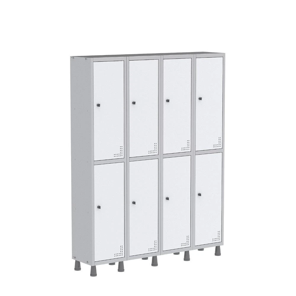 Armário Locker Guarda Volume Aço Light 8 Portas 138x179,5cm