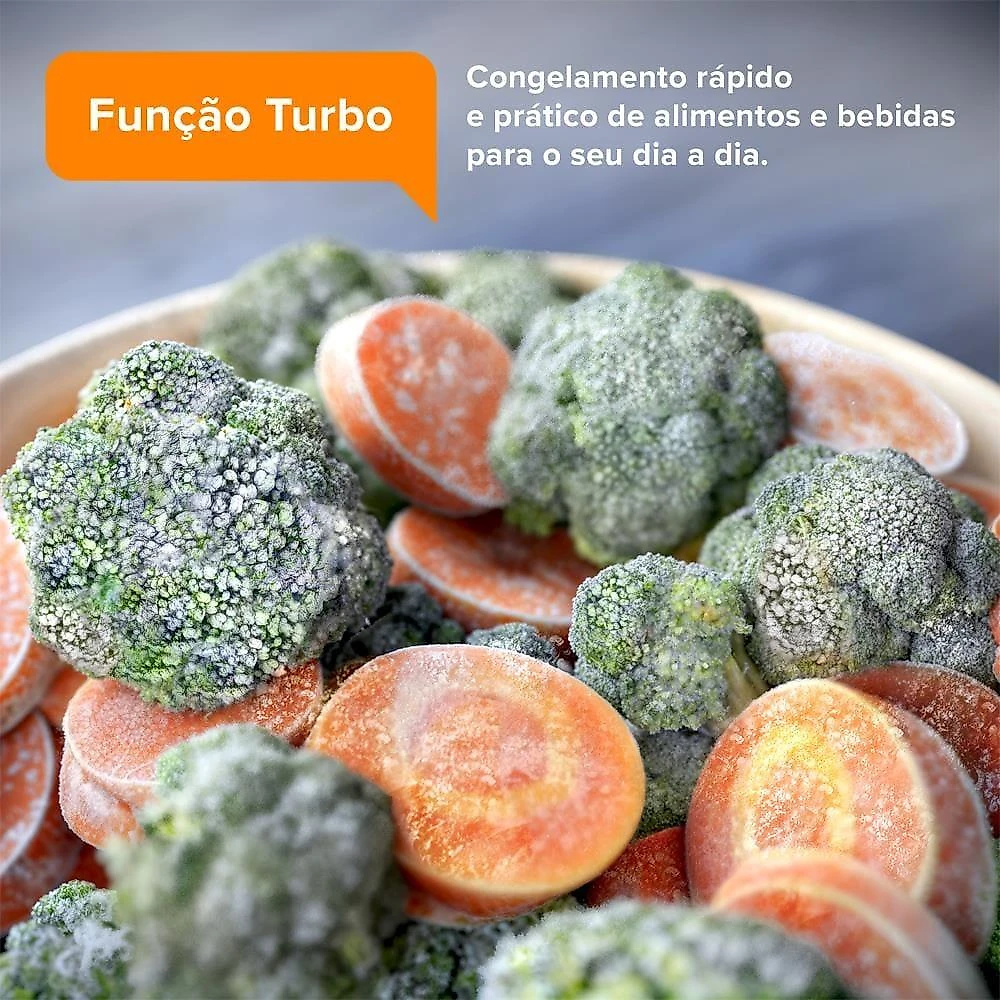 Geladeira continental tc45s frost free duplex 400l inox look econômica espaçosa controle eletrônico 110