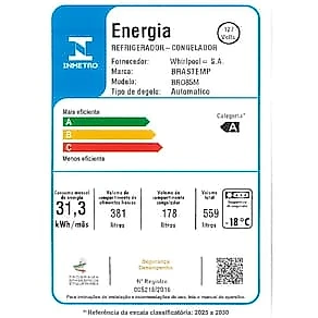 Geladeira Brastemp BRO85MK 559L Frost Free French Door Portas Inox 110V