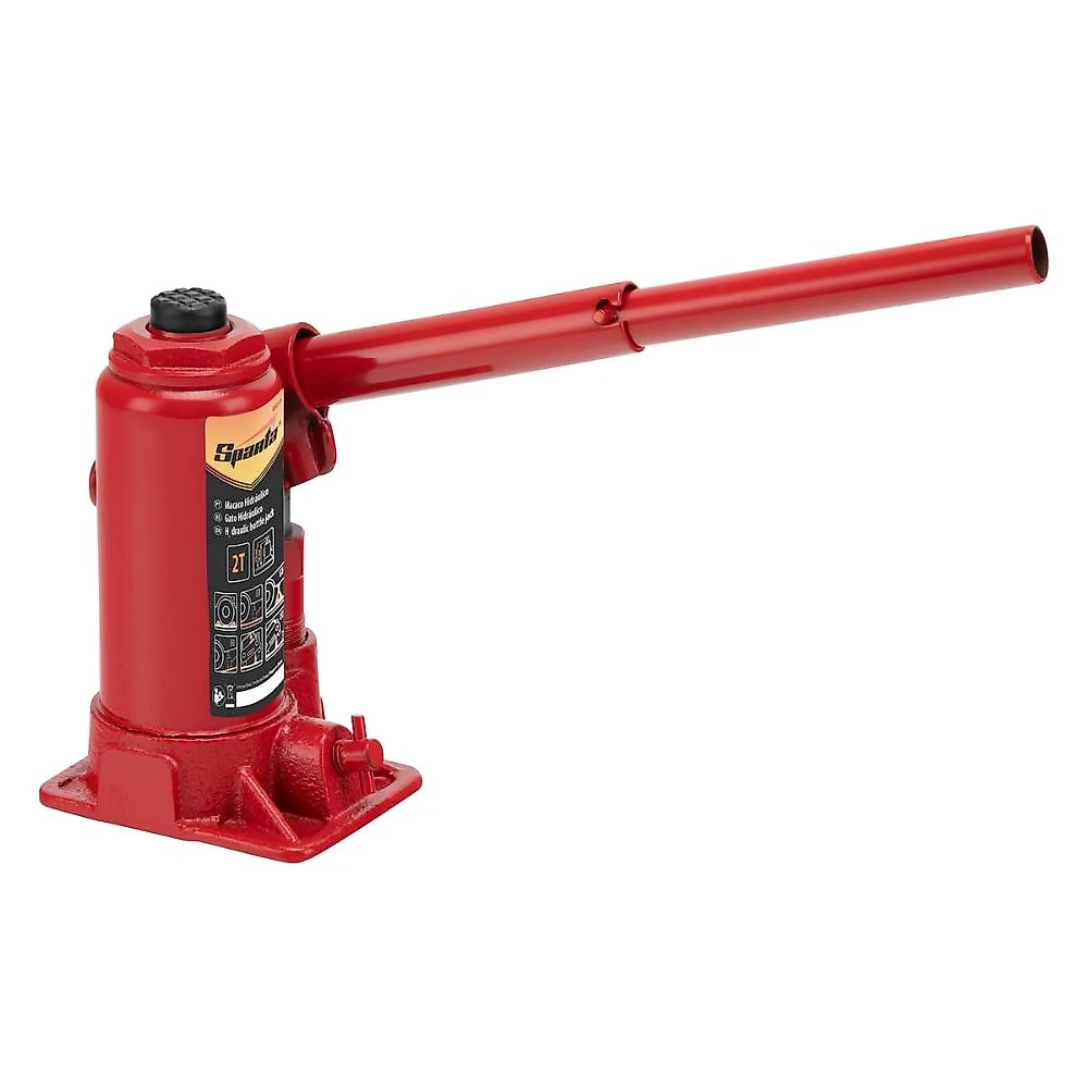 Macaco hidráulico garrafa 2t elevação 148-278mm aço sparta 5032155 doméstico