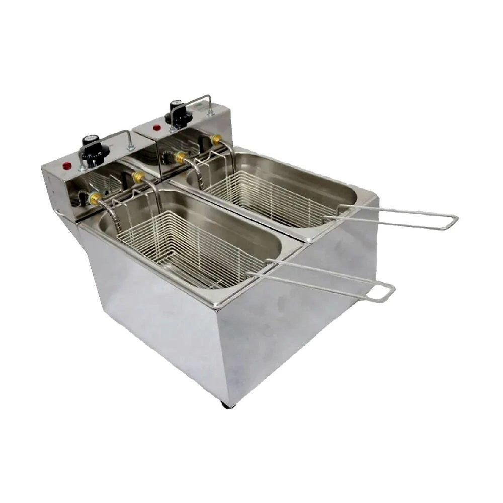 Fritadeira Elétrica com Óleo Stevan Metal FDS-8-220-STM 8L 4000W Inox 220V