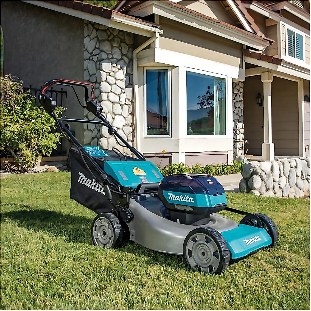 Carrinho cortador de grama 530mm sem fio 40v com 2 baterias carregador lm002gt201 220v makita
