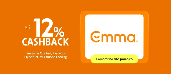EMMA COM ATÉ 12% DE CASHBACK