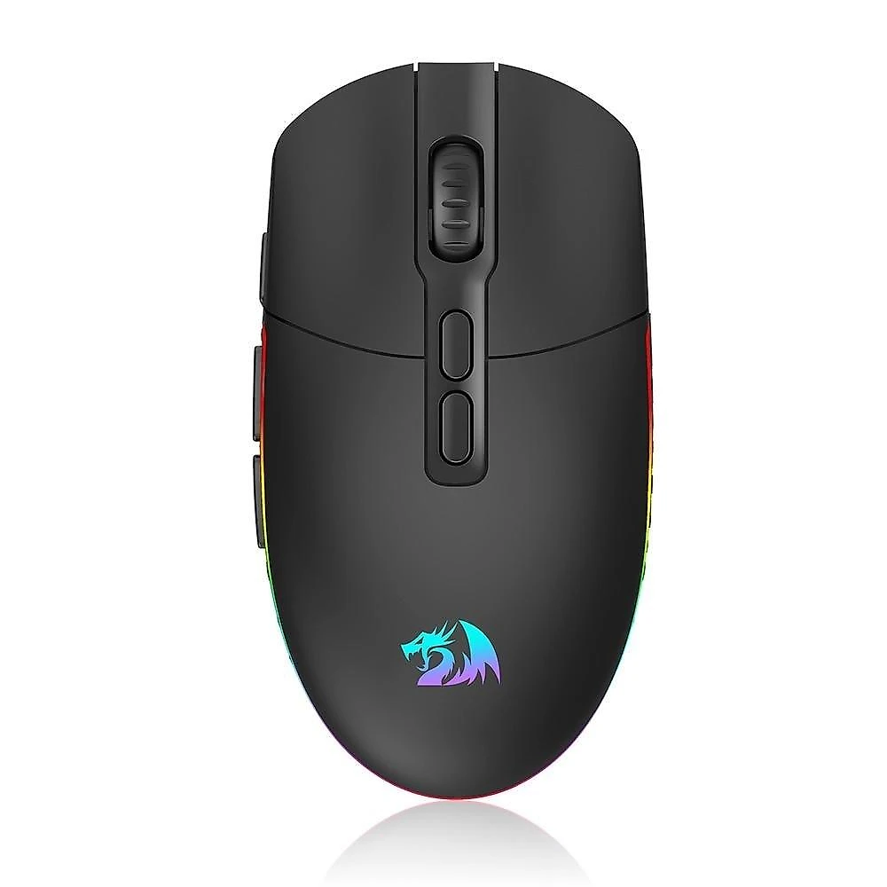 Mouse Gamer Sem Fio Redragon Invader Pro, RGB, 10000 DPI, 9 Botões, Wireless, Preto - M719RGB-PRO