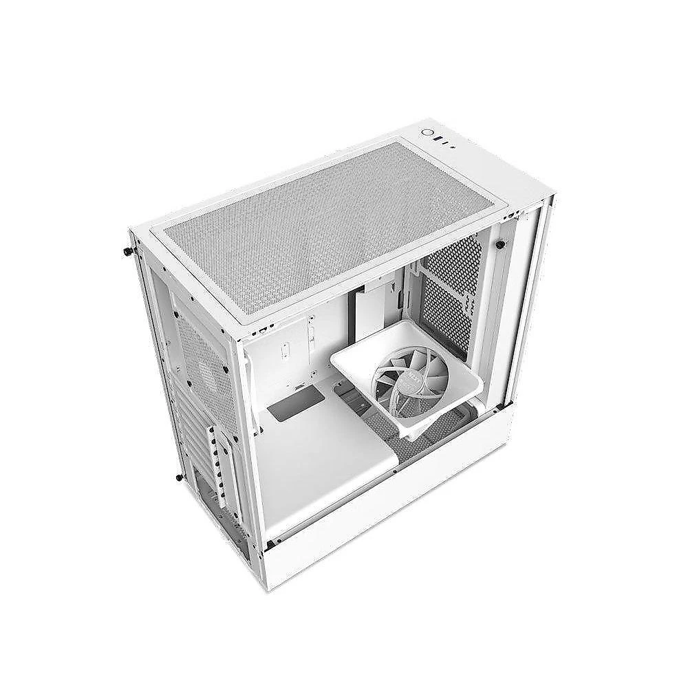 Gabinete Gamer Nzxt H5 Flow Aço SGCC e Vidro Temperado Branco CC-H51FW-01