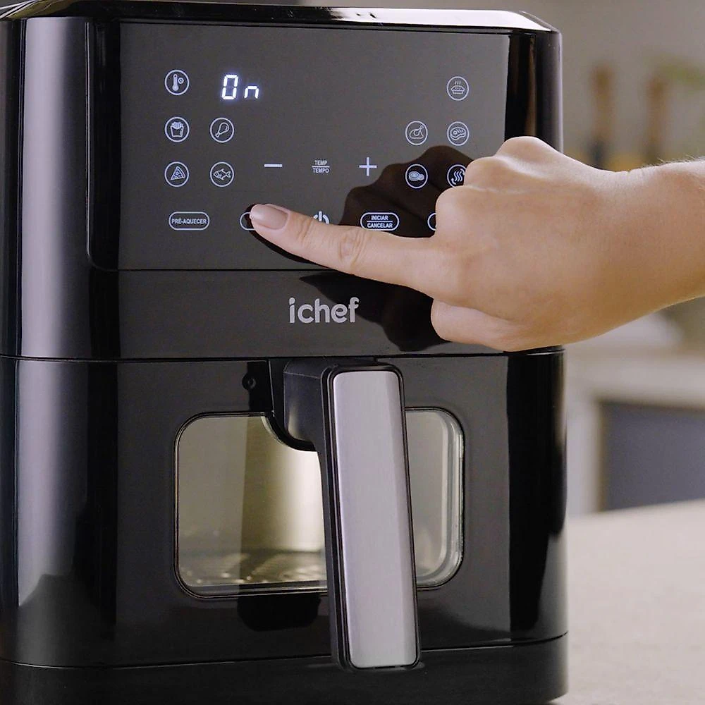 Fritadeira Elétrica Airfryer Ichef Smart Vision 6L 220V