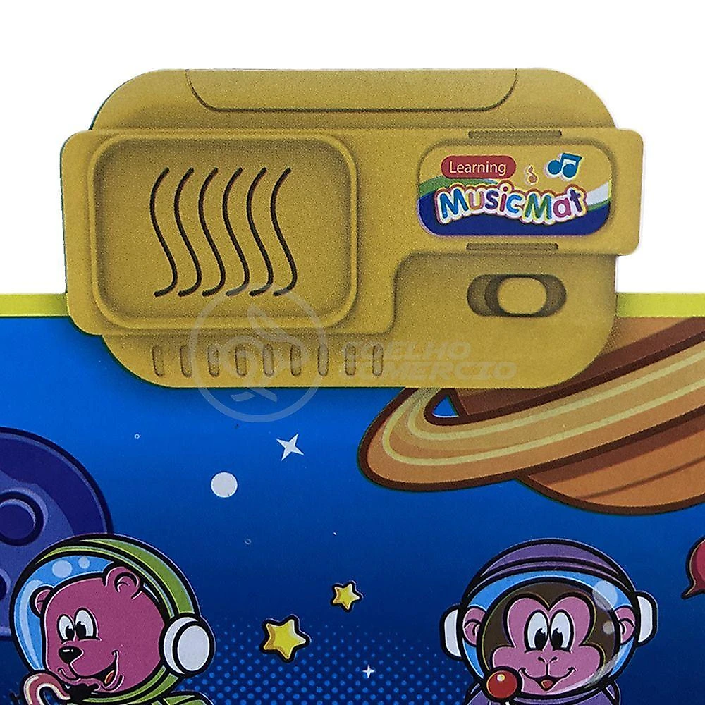 Piano Music Mat Tapete Musical 110x36cm Bebês 10 Teclas