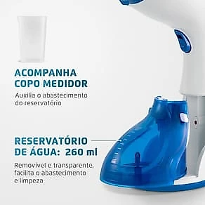 Passadeira a Vapor Mondial Fast Steam VP-09 - Branco/Azul 110V