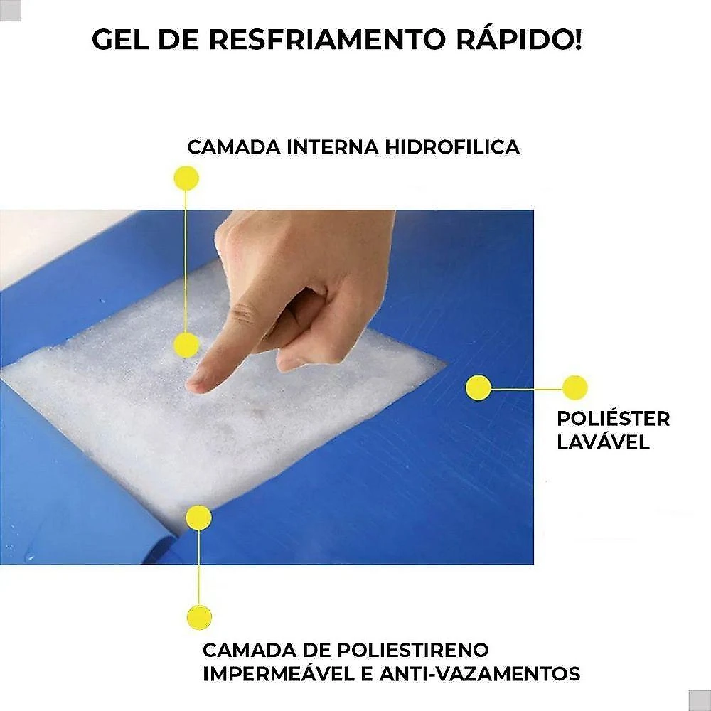 Tapete Refrescante Lorben Gel Auto-enfriamento Azul 90X50CM 1 Unidade