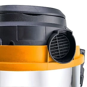 Aspirador de Pó e Água WAP GTW Inox 15 1700W com Bocal de Sopro - Preto/Amarelo 110V
