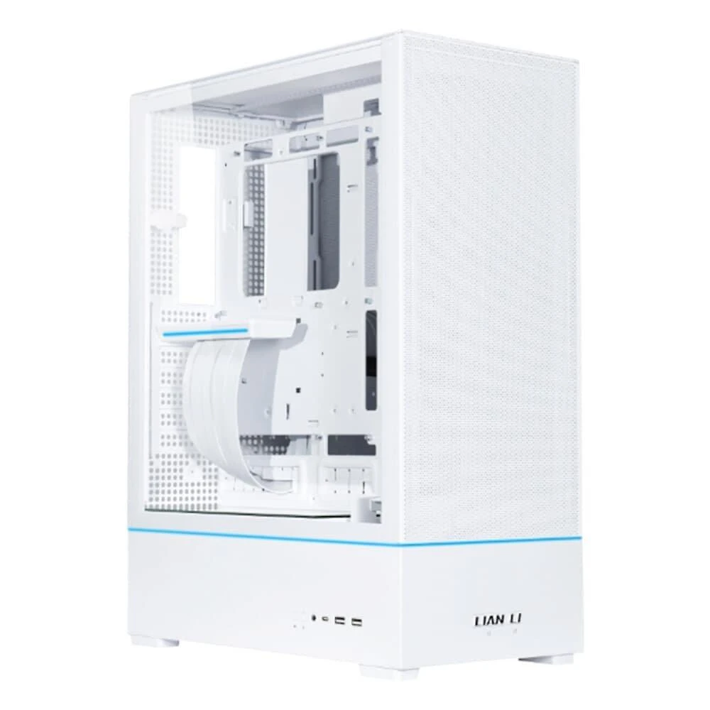 Gabinete Gamer Lian Li SUP01, Mid Tower, ATX, Lateral em Vidro Temperado, Branco - SUP01W