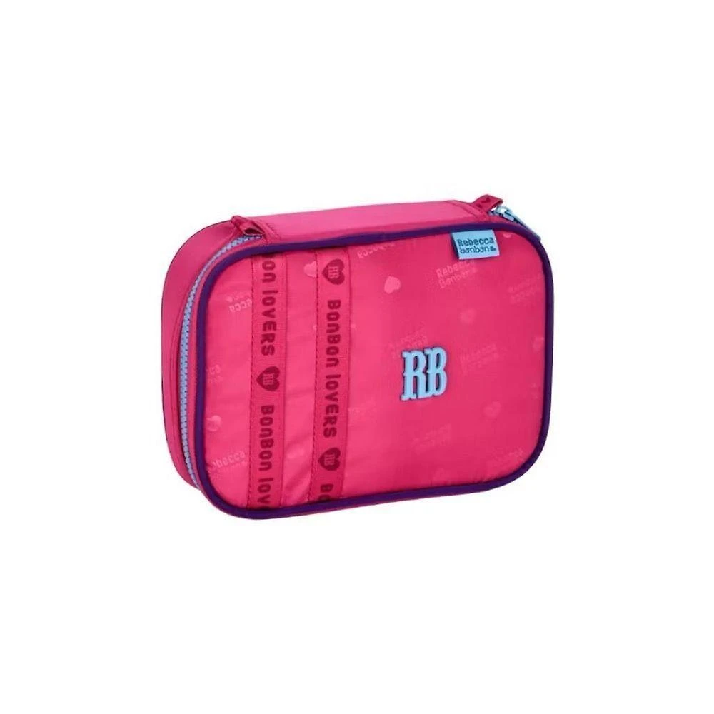 Estojo para Lápis e Canetas OEM RB26226 Crinkle com Matelassê Capacidade 36 Unidades Rosa