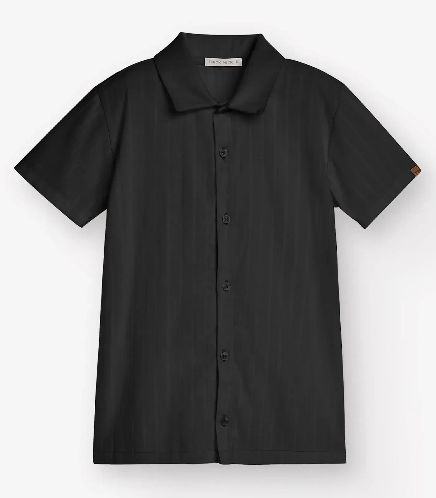 Camisa Tecido Listras Masculina Trick Nick Preto