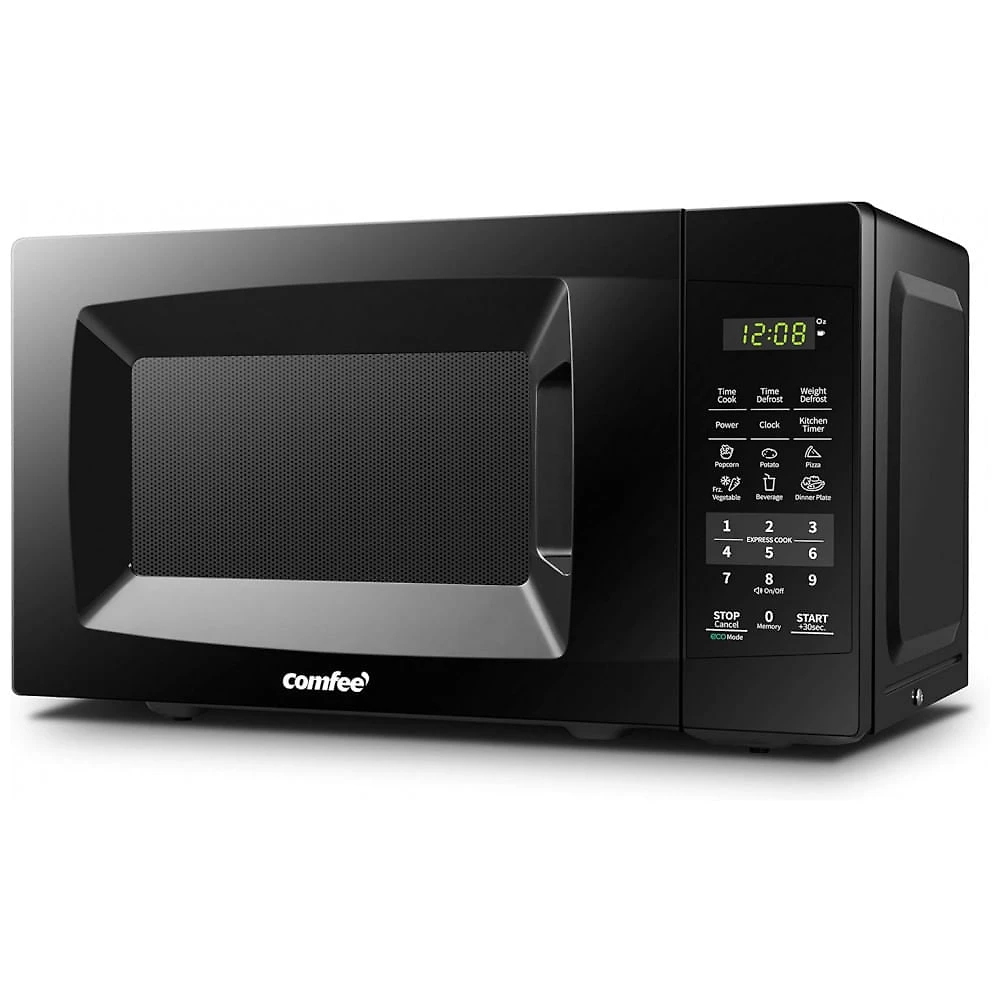 Micro Ondas de Bancada com Som e Modo ECO 19L, 110V 1050W, COMFEE EM720CPL, Preto