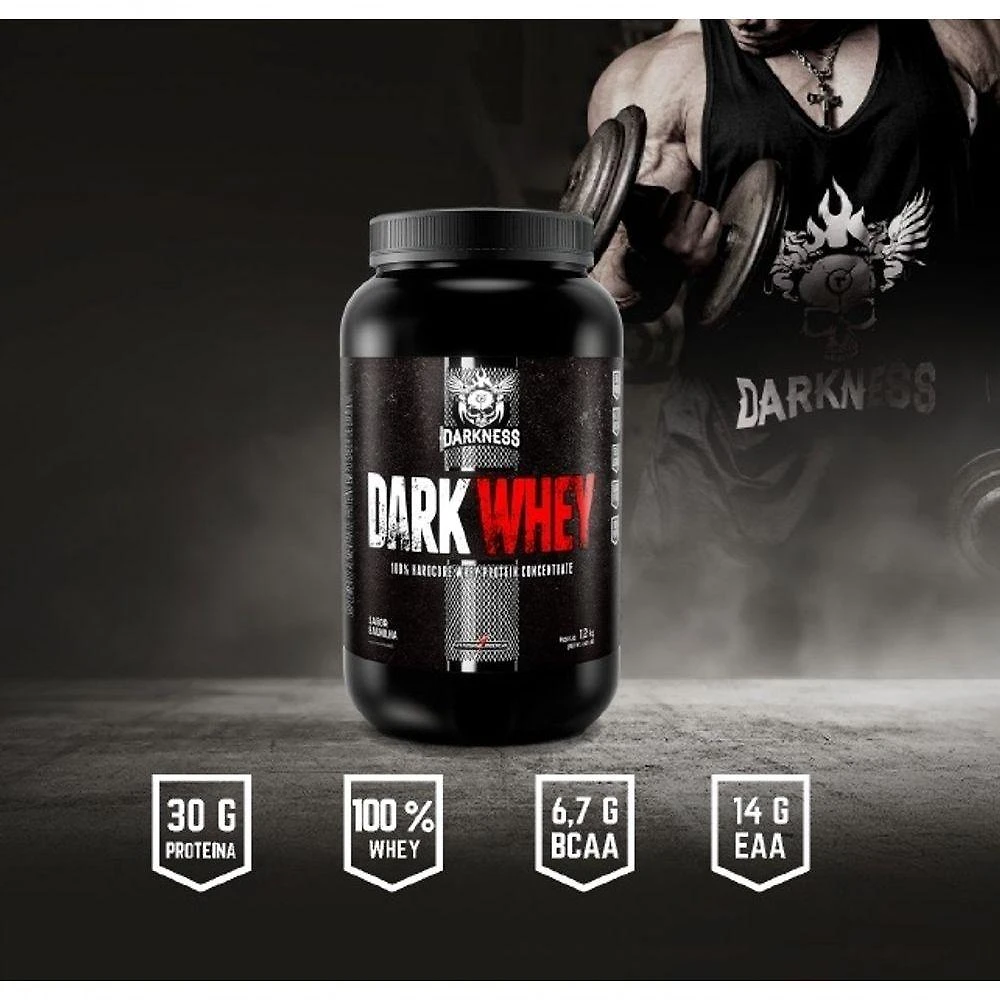 Miniatura Dark Whey 900g Sabor Baunilha