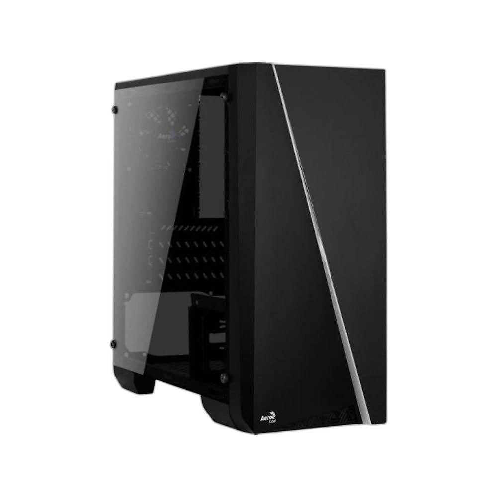 Gabinete Gamer Aerocool Mini Cylon Preto RGB Lateral Micro ATX