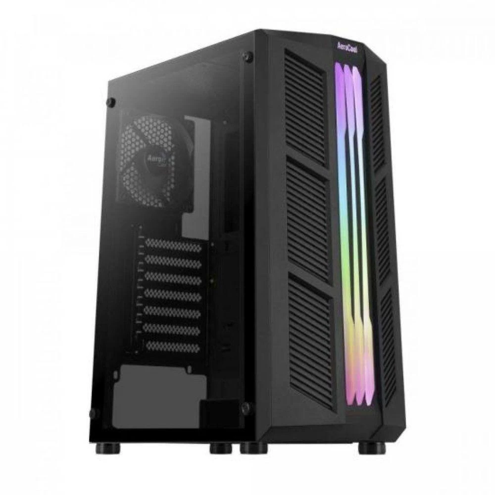 Gabinete Gamer Prime Mid Tower ATX com RGB Preto Aerocool