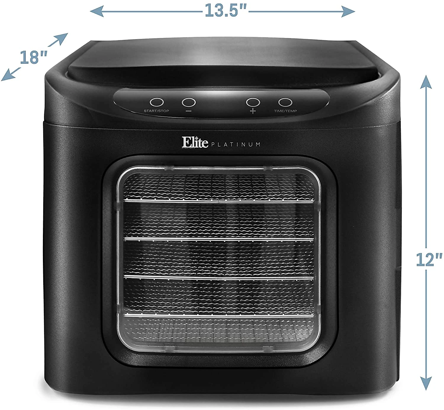 MaxiMatic Desidratador de Alimentos 6Trays 480W Inox Preto