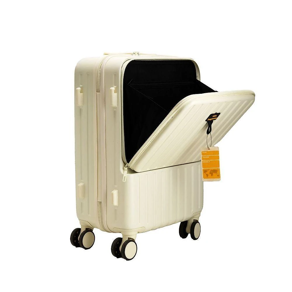 Mala De Viagem Off White Com Adesivos