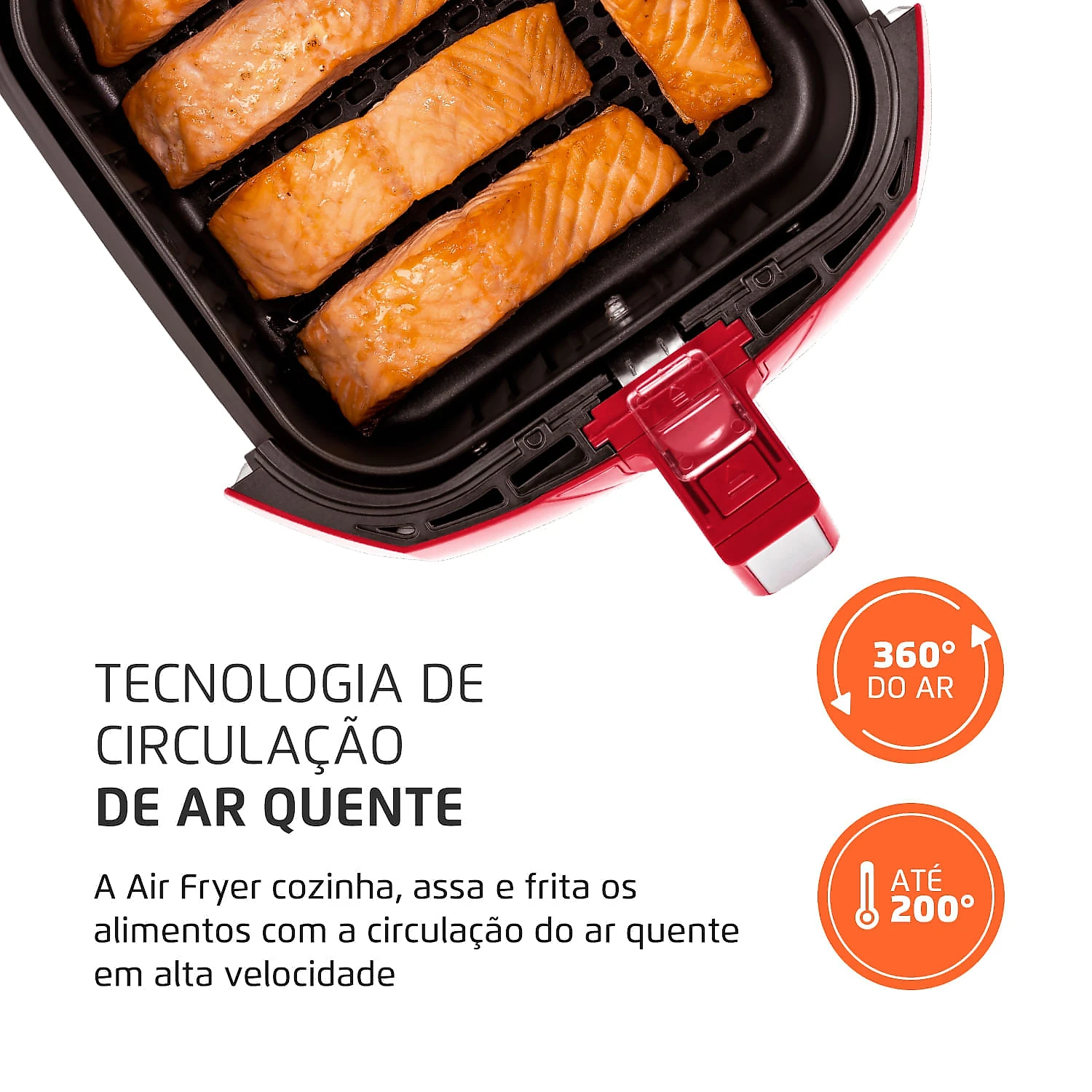 Fritadeira Sem Óleo Air Fryer 4L Mondial AFN-40-RI AIR FRYER AFN-40-RI 127V/60Hz