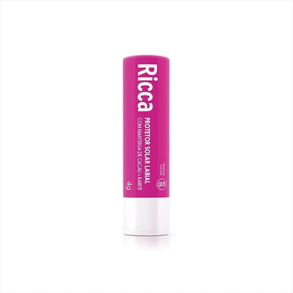 Ricca Protetor Labial Com Manteiga De Cacau + Karite Fps 15 4g