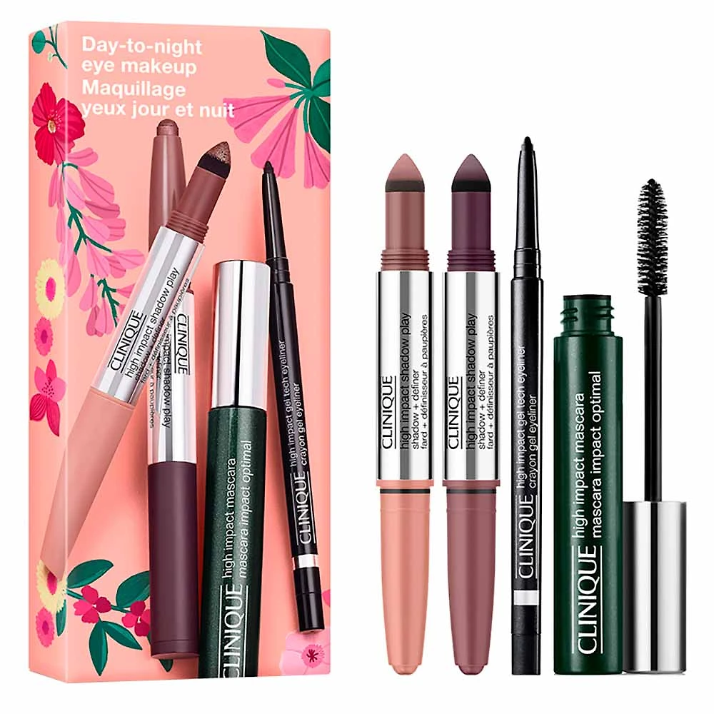 Kit Clinique Day-to-Night Makeup - Sombra + Delineador + Máscara de Cílios