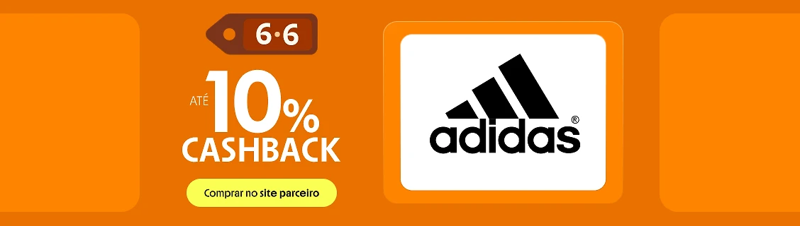 ADIDAS COM ATÉ 10% DE CASHABCK