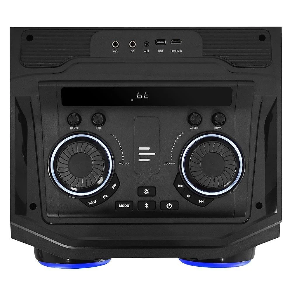 Caixa de som torre multilaser pulse double sp516 bluetooth 2700w rms luz led bivolt