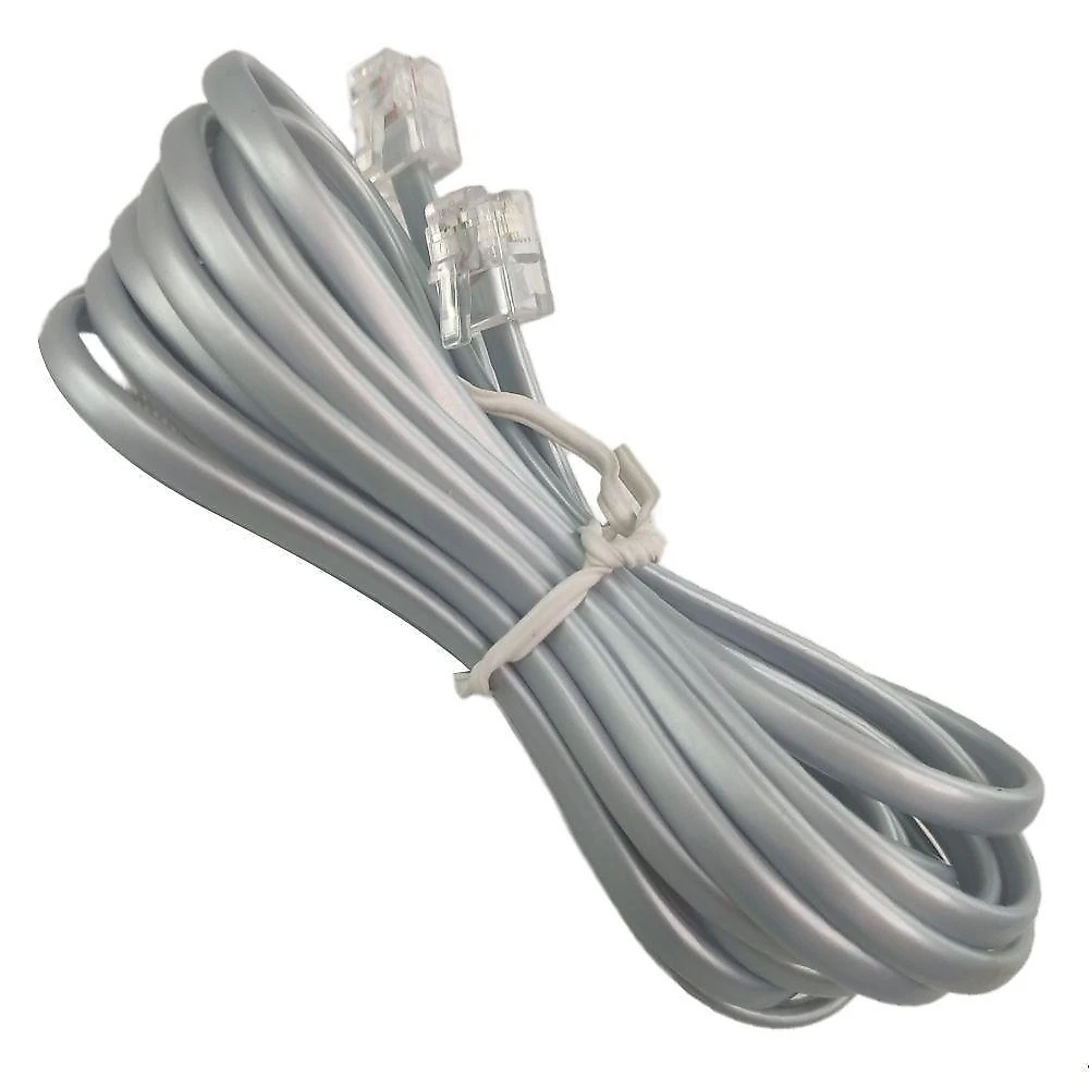 Fio Telefonico Rj11 Cabo 3 Metros Telefone Fixo Fax Extensao