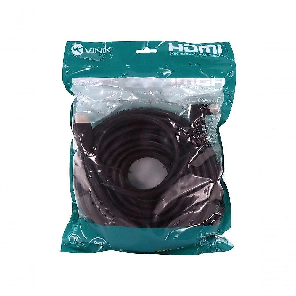 Cabo Hdmi 2.0 4k Ultra Hd 3d com Ethernet 10m Vinik